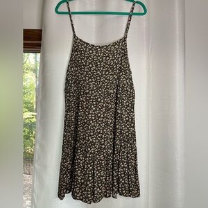 American Eagle Outfitters Black Floral Mini Dress